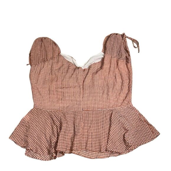 Glamorous Curve Plaid Red & White Top/Blouse(Size 20) - Picture 2 of 6